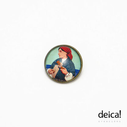 Broche-redondo-pequeno-ilustrados-co-debuxo-sachadeira