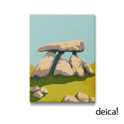 Impresión-sobre-lenzo-do-debuxo-dolmen