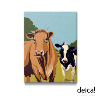 Impresión-sobre-lenzo-do-debuxo-vacas
