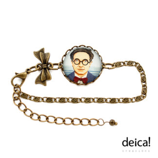 pulseira-con-lazo-e-peche-axustable-ilustrada-co-debuxo-castelao