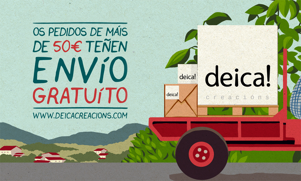 Aviso promocional dos gastos de envío